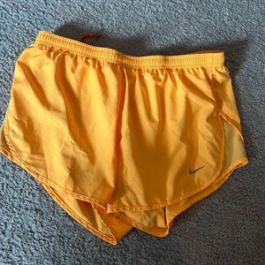 Nike orange dri fit shorts size M